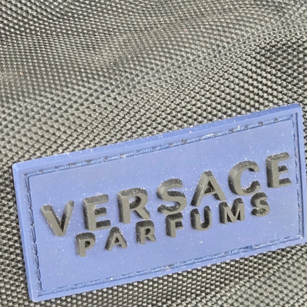 Versace Parfums GWP Black Nylon‎ Weekend Duffle Bag w Shoulder Strap